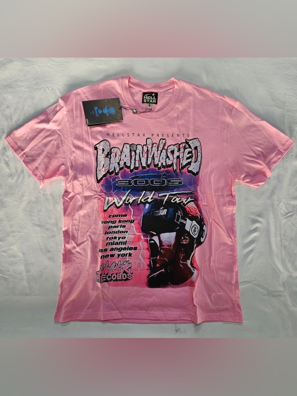 Hellstar Pink 'Brainwashed' Graphic Tee